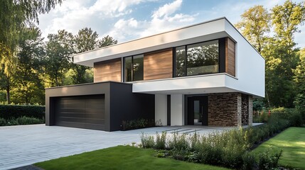 beautiful modern exterior design of building 