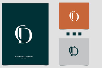 CD, DC, C, D, Abstract Letters Logo Monogram