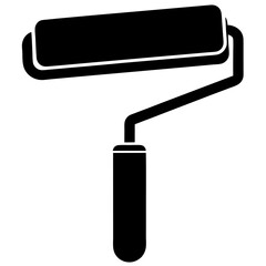 Roller brush with paint