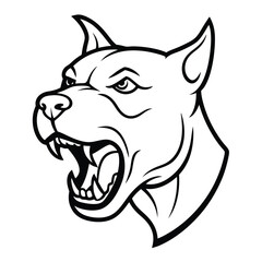 roaring dog head 