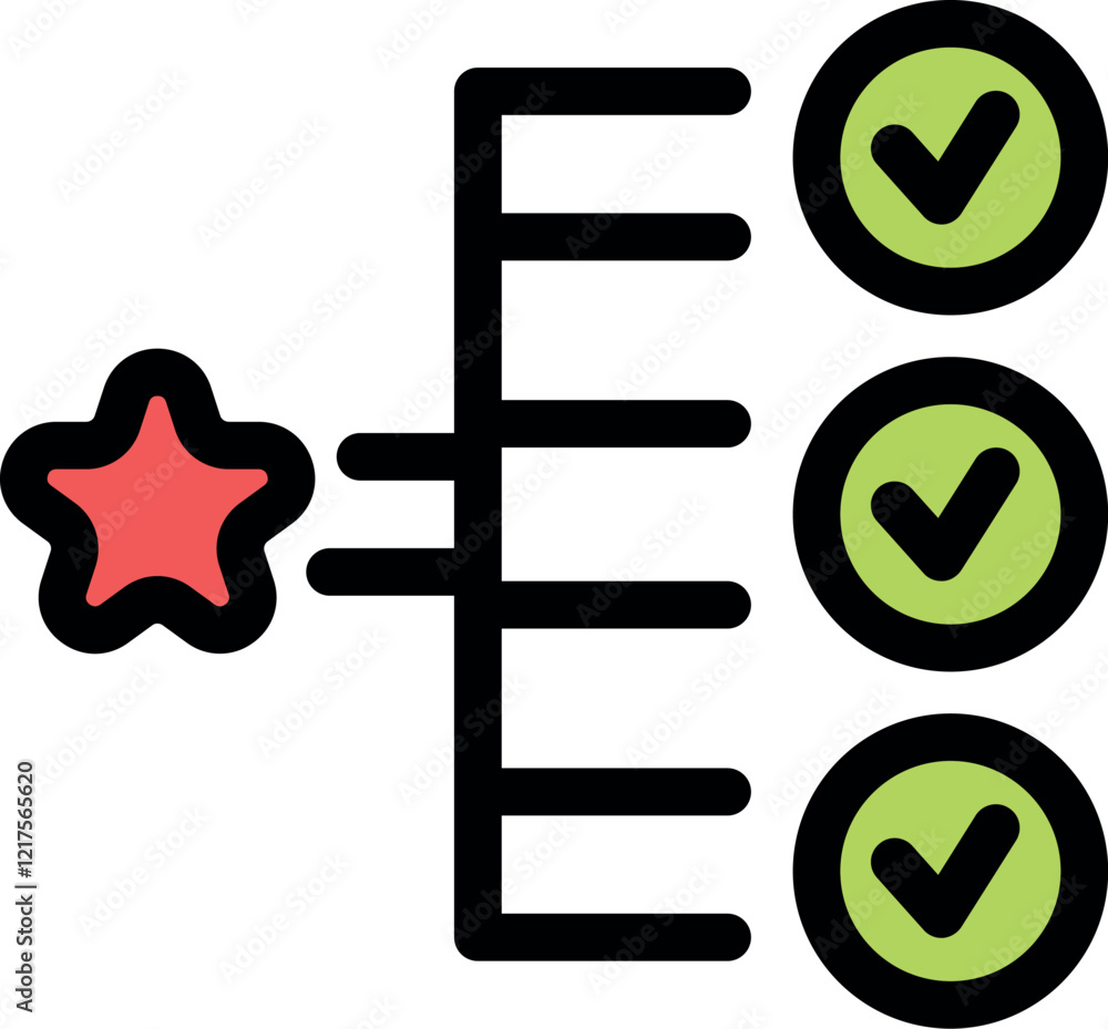 Poster visual representation of achieving customer satisfaction through a star rating system leading to mul