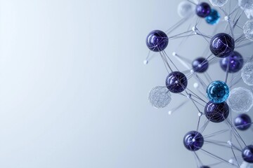 Obraz premium A close up of a bunch of small spheres, some of which are blue