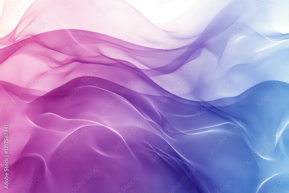 Aufkleber fluid patterns of pink and blue fabric create a serene abstract background for artistic design proje