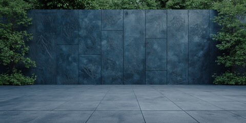 A wall with a large empty space in the middle