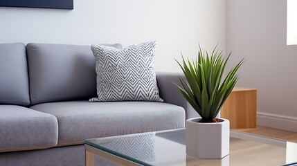 modern living room with soffa setting 