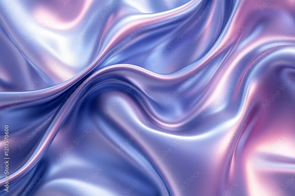 Poster soft and flowing silk fabric in shades of lavender and pink creating elegant patterns and textures