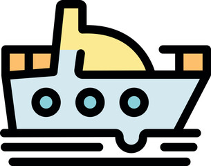 Cargo ship sailing smoothly, representing efficient maritime transport and global trade