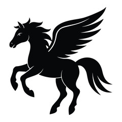 horse vector illustration silhouette on white background