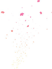 Design of sakura petals falling