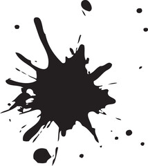  black paint splashes cut out	
