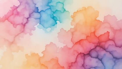 Fototapeta premium Abstract Pastel Watercolor Cloud Formation