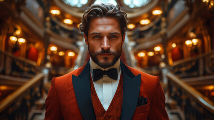 Fototapeta premium portrait of a man in a suit