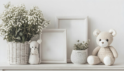 Ornate picture frame on a white background, ideal for displaying treasured photographs or moments, creating a memorable atmosphere for family photos  -