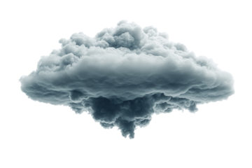 A perfectly round cloud with smooth, fluffy edges PNG transparent.
