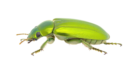 A shiny green beetle with a metallic finish PNG transparent.