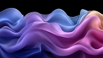Obraz premium Abstract Colorful Waves Flowing Seamlessly