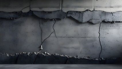 Naklejka premium Textured concrete wall with a modern, industrial aesthetic 