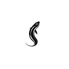 Naklejka premium Eel Vector Logo Design