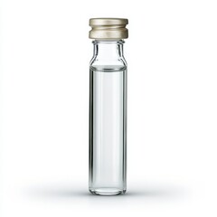 Clear Glass Vial with Silver Cap A Medical or Pharmaceutical Product