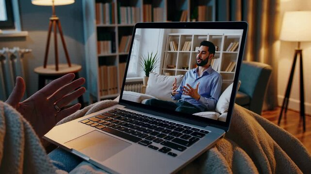 Engaging discussion on personal growth and strategies during evening online session