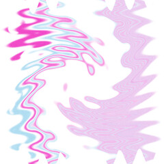 An abstract transparent psychedelic wavy spiral shape design element overlay.