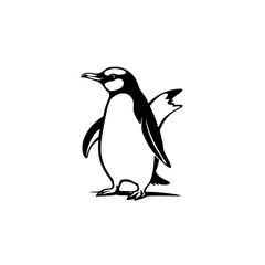 Obraz premium Penguin Vector Logo Design