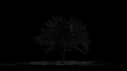 A stark black image, devoid of any discernible features or details. pure, unadulterated blackness fills the frame. Midnight Plains. Illustration