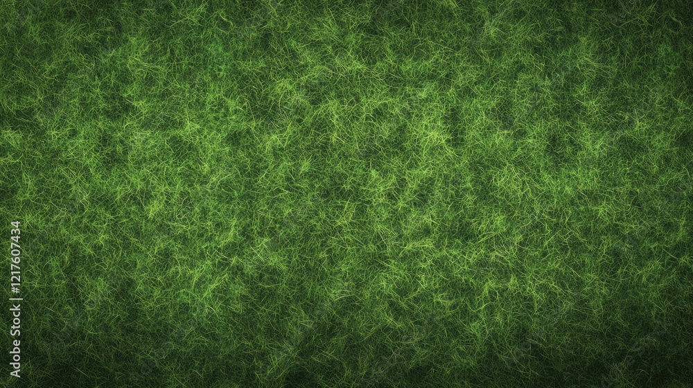 Poster textured green grass background with soft patterns and ample copy space for text or graphics.