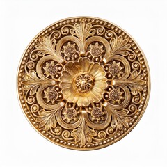 Fototapeta premium Golden Ornament with Refined Cut-Out Motifs