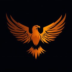 Fototapeta premium eagle with wings