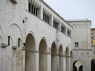 Detalle de la catedral de Bari en Puglia Italia