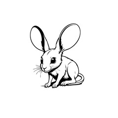 Fototapeta premium Jerboa Vector Logo Design