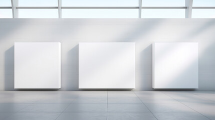 Modern Gallery Empty Display Walls