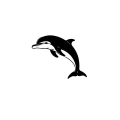 Naklejka premium Dolphin Vector Logo Design