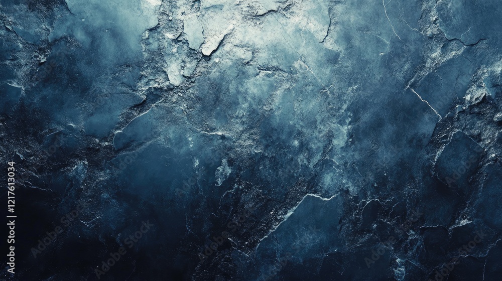 Poster textured abstract background with dark blue and gray tones showing uneven surface patterns and copy 