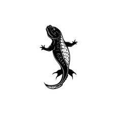 Obraz premium Newt Vector Logo Design