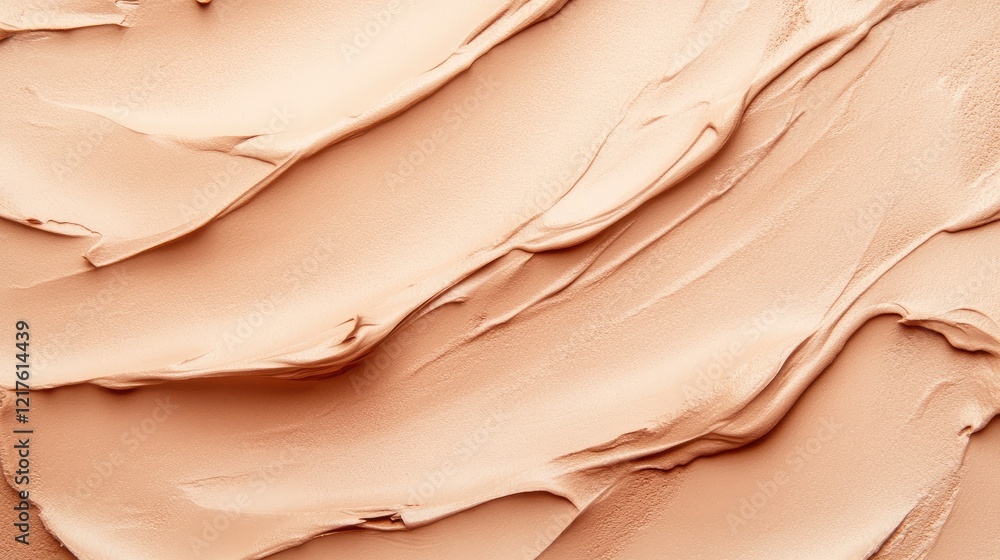 Poster beige cream texture background with smooth waves and copy space