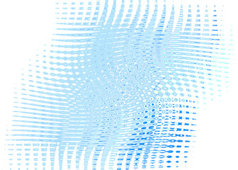 An abstract transparent psychedelic wavy spiral shape design element overlay.