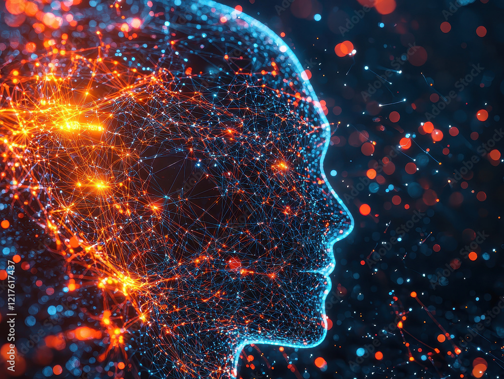 Poster inspiration from a highly detailed ai network showcasing crystalline data nodes and flowing circuits