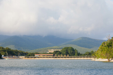 Lake Sukko in Anapa mountain view