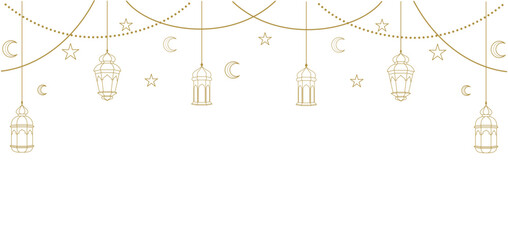 arabian hanging lantern background vector. muslim traditional lamp illustration for ramadan decoration