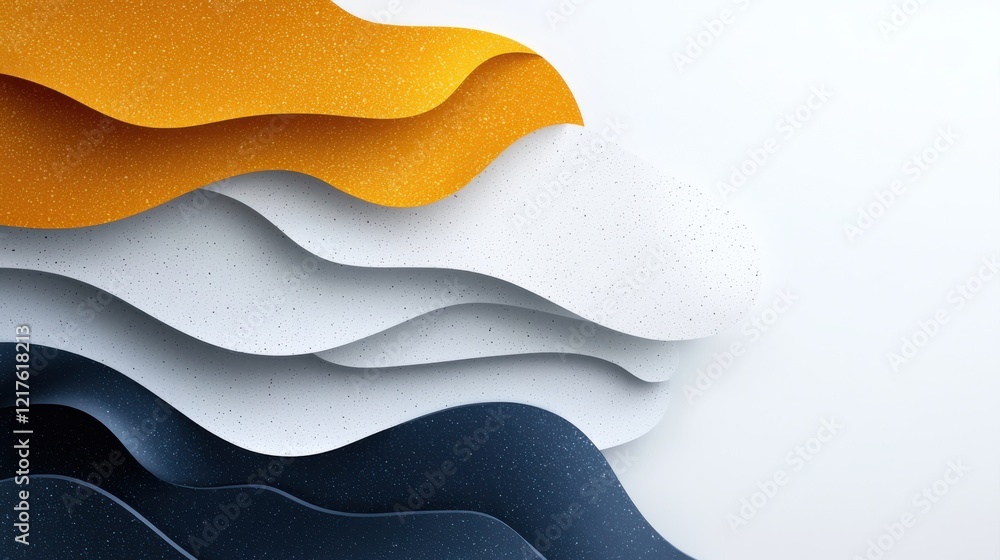 Poster dynamic wave patterns abstract art digital design minimalistic layers background artistic perspectiv
