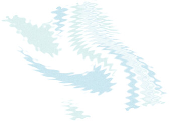 An abstract transparent psychedelic wavy spiral shape design element overlay.