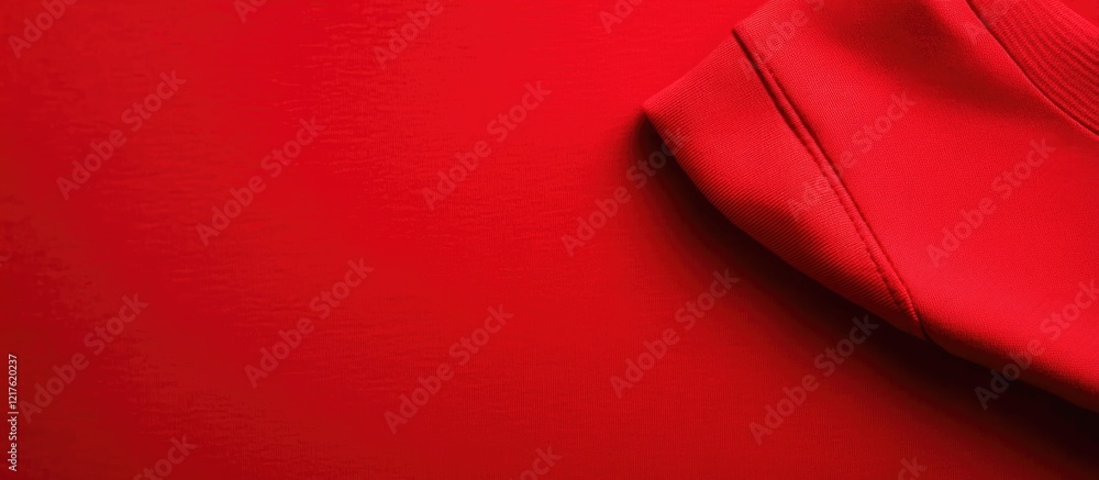 Poster bright red textile background with fabric drape and smooth texture ideal for presentations and creat