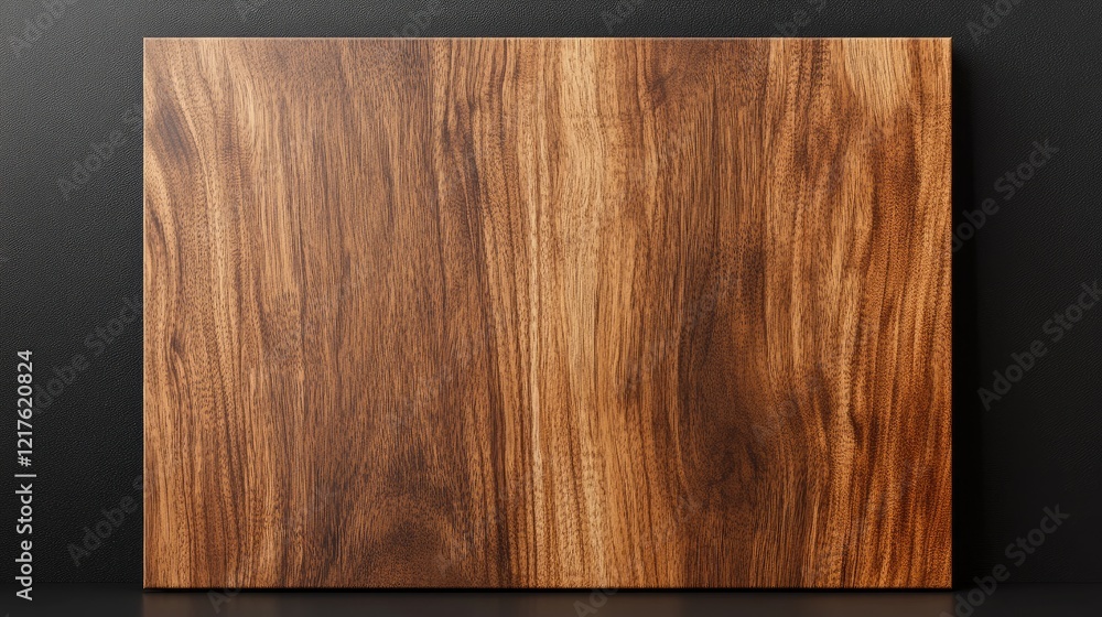 Poster natural wood texture background with rich grain design on dark surface suitable for display with cop