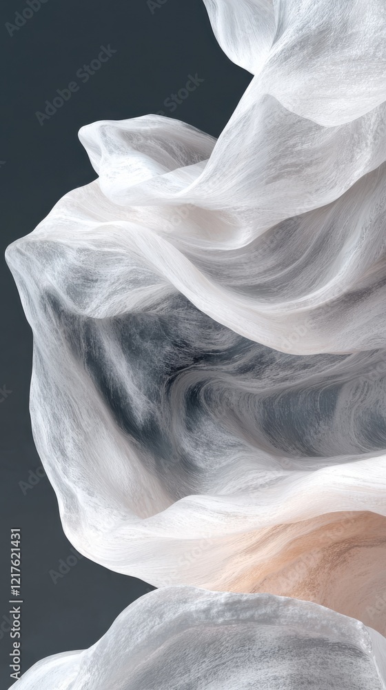 Poster elegant minimalistic waves abstract textures soft background artistic display modern aesthetic