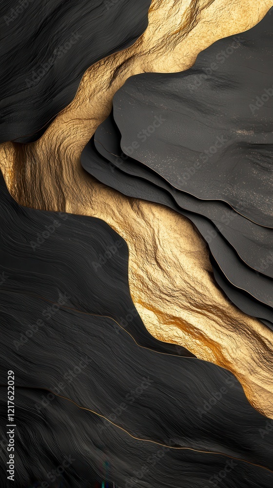 Aufkleber contemporary minimalistic layers artistic textures abstract design modern environment close-up view 