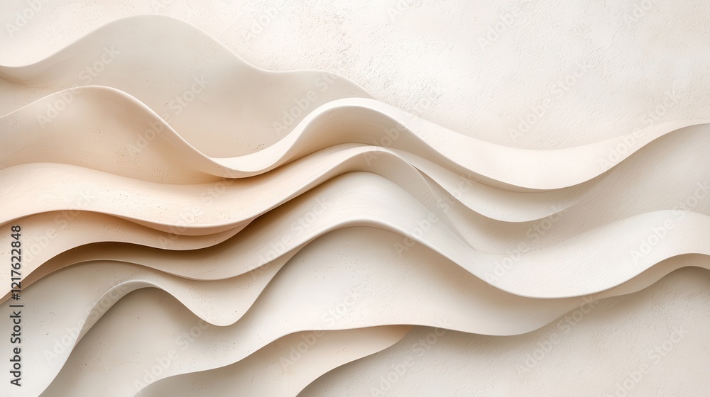 Poster minimalistic layers abstract texture art fine art studio soft tones calm environment close-up view m