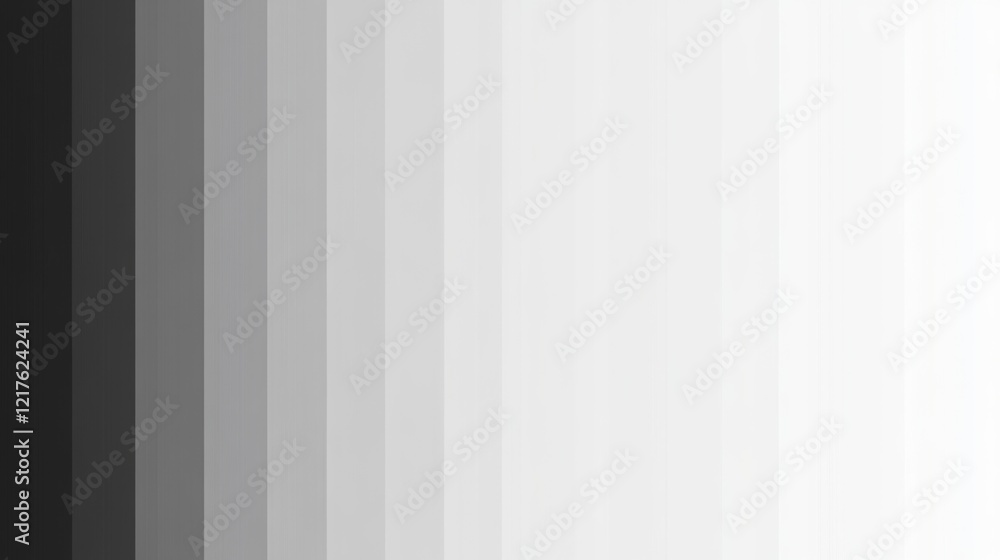 Poster monochrome gradient texture with varying shades of gray from black to white and copy space for text 