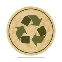 Recycling symbol on a white background. Vector art illustration.